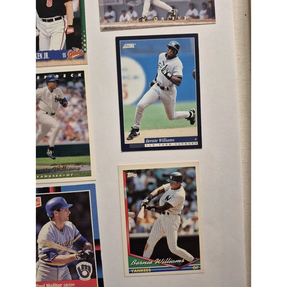 MLB Baseball Card Lot Cal Ripken Jr Bernie Williams Paul Molitor Ben Grieve LOT